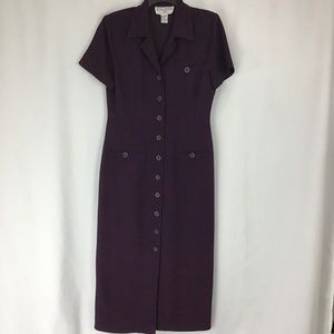 Vintage Jessica Howard Button Down Shirt Dress